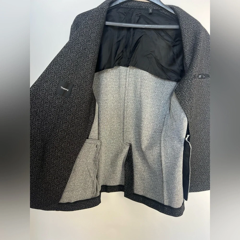 Theory‎ Clinton Herringbone Ponte Blazer Men’s Size 44
